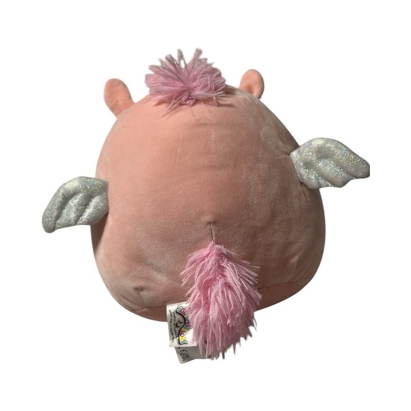 Squishmallow Pink Flying Pig Pegasus Plush W/ Wings Tail - Picture 3 of 4